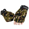 Tactical Camo Half Finger Anti-Slip Fishing Gloves