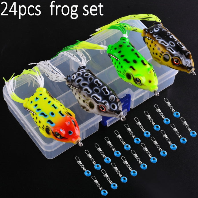 Lifelike Soft Silicone Frog Lure Set 6g/8g/13g - 24PC – Pro Tackle World