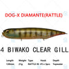 Megabass DOG-X DIAMANTE RATTLE IN / SILENT Floating Lipless Top Water Bait