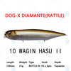 Megabass DOG-X DIAMANTE RATTLE IN / SILENT Floating Lipless Top Water Bait