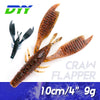DYY 6Pcs/Lot 10cm 9g Soft Plastic Craw Flapper
