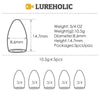 Lureholic Tungsten 1/16-2 OZ Bullet Sinkers