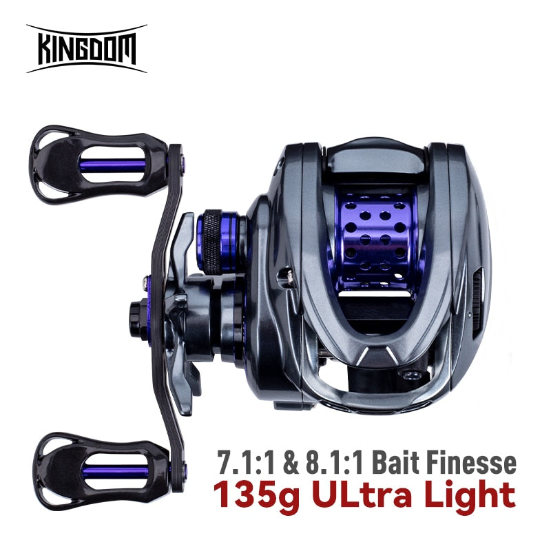 Kingdom Micro Monster Ultralight BFS Baitcasting Reel 7.1:1/8.1:1 8+1B Pro Tackle World Kingdom Micro Monster Ultralight BFS Baitcasting Reel 7.1:1/8.1:1 8+1B Pro Tackle World