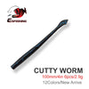 ESFISHING Cutty Worm 100mm/2.9g 10PCs