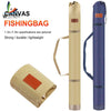 Large Capacity Canvas Fishing Rod Storage Bag