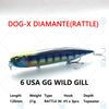 Megabass DOG-X DIAMANTE RATTLE IN / SILENT Floating Lipless Top Water Bait