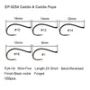 Eupheng 100pcs Competition Barbless Fly Hooks