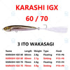 Megabass Karashi IGX 60 /70 Floating/Sinking Dynamic Lipless Jerkbait