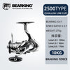 BearKing Silver Soul 12+1BB 5.1:1/5.5:1 15Kg Max Power Spinning Reel