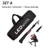 Leosport Kids 1.6m/5.24ft Telescopic Fishing Rod/Reel Starter Kit