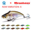 Megabass NEW VIBRATION-X ULTRA Rattle In / Silent Lipless Casting/Trolling Jerkbait