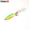 Outkit 1PC 5g/9g/13g/18g/21g Spoon with Dressed Feather Treble Hook