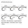 Eupheng 100pcs Competition Barbless Fly Hooks
