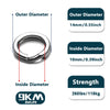 9KM Stainless Split Rings - 50/100/200pc