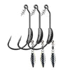 JYJ 3PCS/Lot 3.8g/5.7g/6.2g Weighted Bait Hook with Rattle Spoon