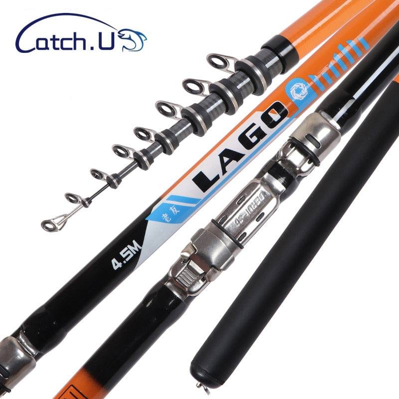 Catch.u Lago 3.6m/4.5m/5.4m/6.3m Spinning Telescopic Sea Fishing Rod – Pro  Tackle World