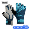 Kingdom Ice Silk Fabric Breathable Half Finger Fishing Gloves