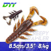 DYY Creepy Crawler Craw 6Pcs/Lot 8.5cm 8.4g Soft Craw Lure