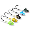 ProBeros 5Pcs 3.5g 5g 7g Multicolor Jig Head Hook