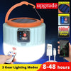Solar LED Remote Control Camp Light USB Rechargeable