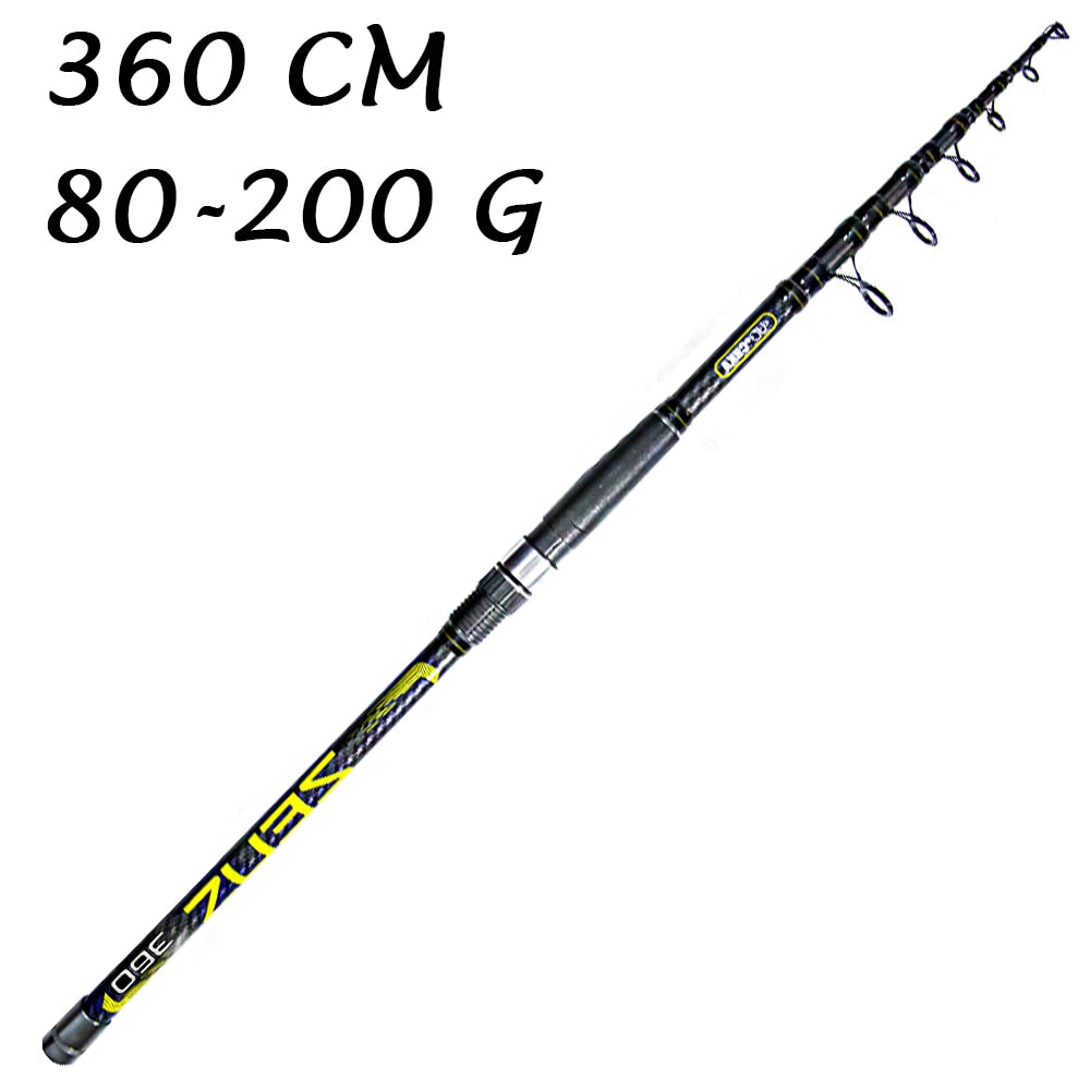 UDOCHKA Zeus 3.3m/3.6m Telescopic Carbon Spinning Fishing Rod – Pro Tackle  World
