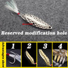 Proleurre 7g 10g 15g Luminous Spoon with Feather Treble Hook