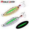 Proleurre 7g 10g 15g Luminous Spoon with Feather Treble Hook