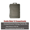 JOHNCOO Double Sided 14/12 Compartment Fishing Tackle Boxes