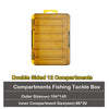 JOHNCOO Double Sided 14/12 Compartment Fishing Tackle Boxes