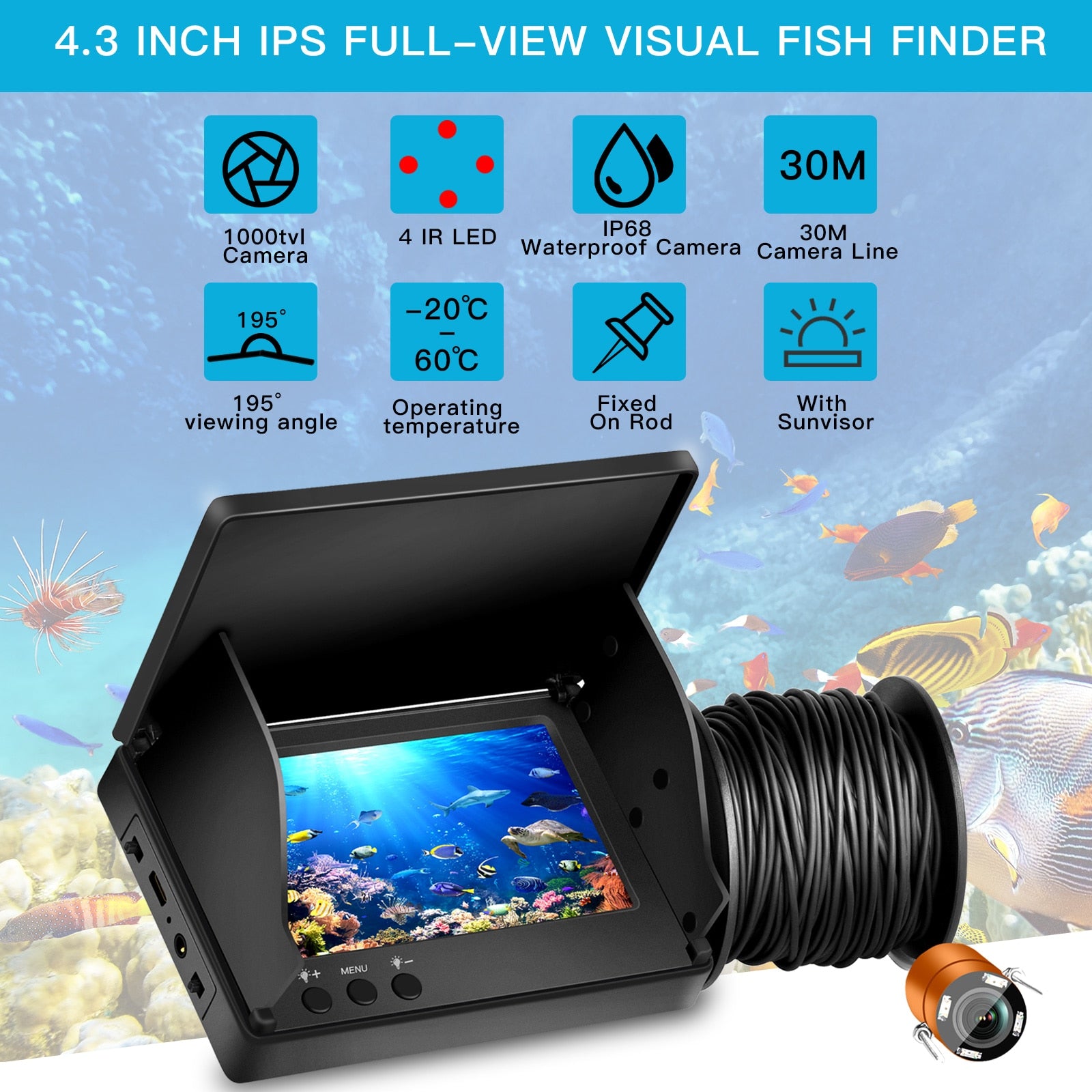 HD Underwater Powerful Fish Finder Camera โ Pro Tackle World