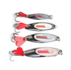 1Pc 7/10/14/22g Beveled Sequined Silver Spoon Lure